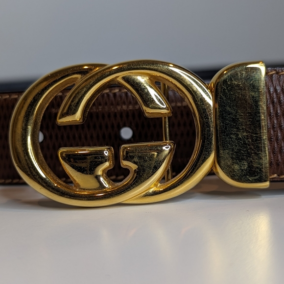 Vintage Gucci Men's/unisex leather belt - Picture 3 of 9